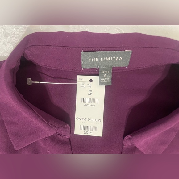 The Limited Deep Purple Petite Small NEW w/ Tags - Picture 3 of 6